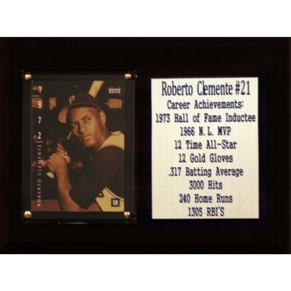 Roberto Clemente Pittsburgh Pirates 6'' x 8'' Plaque