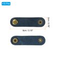 thumbnail image 2 of Uxcell Leather Cord Organizer Cable Straps, 10Pcs 8x2cm Cable Leather Clamps USB Earphone Cord Management, Blue, 2 of 6