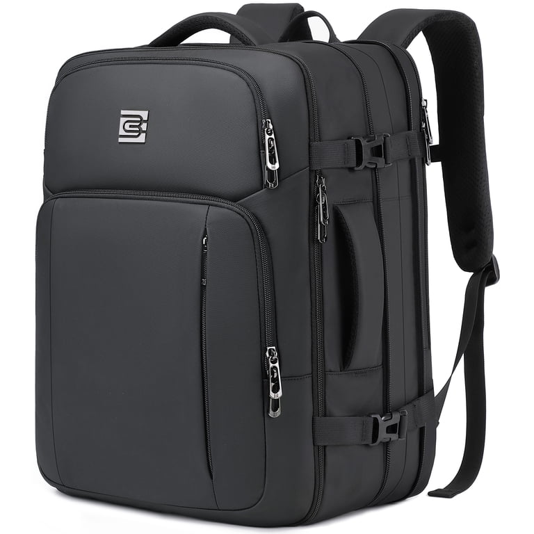 UKEIN 36L Expandable Travel Backpack, Black photo 1