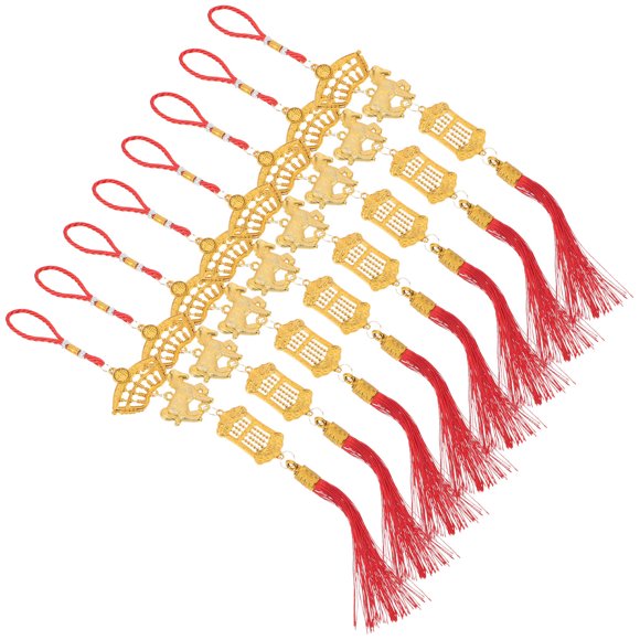 AURARMLET 8Ud Decoraciones Colgantes Año Nuevo Chino Caballo Festivo Para Interiores Y Exteriores