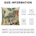 thumbnail image 6 of Acheng Throw Pillows Case&nbsp;Set of 2 Vintage Bird Singing in The Tree Cushion Covers Body Pillowslip Farmhouse Rustic Cute Animal Pillow Protector White, 6 of 6