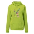 thumbnail image 4 of Puntoco Mujer Moda Casual Impreso Blusa de manga larga Bolsillo Pullover tops Sudaderas con capucha Puntoco Puntoco-813, 4 of 7