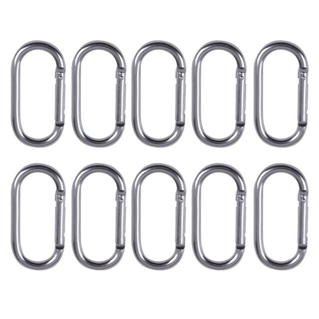 10x Locking Carabiner Clip Spring Karabiner Small Keychain