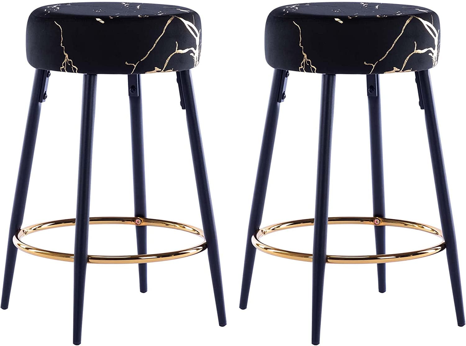 Duhome Elegant Lifestyle Velvet Counter Stools Set of 2, 24