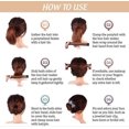 thumbnail image 3 of Hair Bun Snap Band Styling Tool Beauty Aid Accessory(3pcs, Brown), 3 of 5