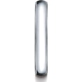 thumbnail image 3 of Womens 14K White Gold, 4.0mm Traditional Dome Oval Wedding Band with Milgrain (sz 5), 3 of 3
