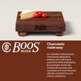 thumbnail image 4 of John Boos B Series Square Wood Cutting Board with Feet, 9" x 9", Walnut, 4 of 7