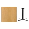 thumbnail image 2 of Flash Furniture 36 Square Natural Laminate Table Top with 30 x 30 Table Height Base [XU-NATTB-3636-T3030-GG], 2 of 2