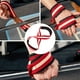 thumbnail image 5 of 1 par de correas de levantamiento de pesas Fitness Bandas auxiliares correas para el peso muerto Muñeco de agarre de la mano correa para la muñeca, 5 of 5