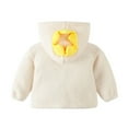 thumbnail image 5 of Godderr Toddler Baby Girls Boys Fleece Hooded Jacket Kids Zip Up Coat Winter Warm Bear Ear Cute Jackets Newborn Autumn Winter Outerwear for 4M-5Y, 5 of 6