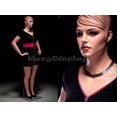 thumbnail image 2 of Plus Size Female Mannequin with Molded Hair and Metal Base – Fleshtone Fiberglass Display – MZ-AVIS2, 2 of 3