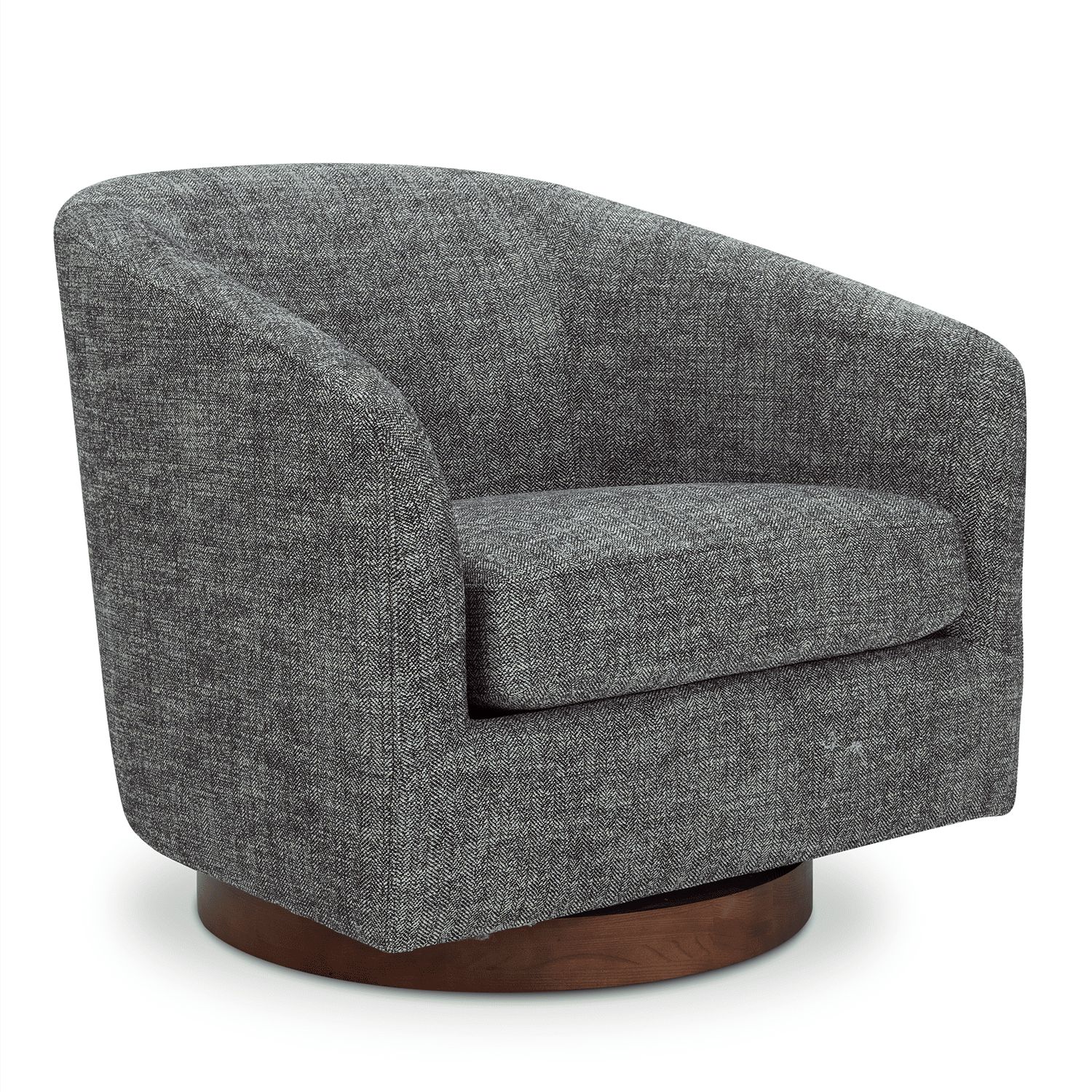 grey swivel chair