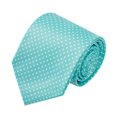 thumbnail image 2 of Jacob Alexander Men's Polka Dot Print Regular Length Neck Tie - Aqua, 2 of 7