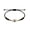 Black, variant on Unisex Charming Good Luck Bracelets: 1CT