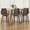 Brown, variant on LainTene Bar Stools, 26" Bentwood Barstools with Arms High Back, Mid-Century Modern Counter Height Swivel Bar Chairs for Kitchen Island