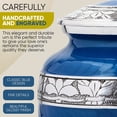 thumbnail image 7 of Forever Lane Classic Cremation Urn for Ashes for Women & Men Aluminum Metal Urn, Blue, 7 of 7