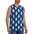 thumbnail image 2 of Uemuo Beautiful King Penguin Pattern Pattern Men's Sleeveless T-Shirt,Muscle Athletic Tank Top, Moisture-wicking Quick-dry Breathable Classic Tee Top for Gym Run Outdoor Sports-3X-Large, 2 of 8