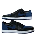 thumbnail image 2 of Ni - ke Mens Air Jordan 1 Retro Low OG Black Mystic Navy Blue Royal 2022 Sneakers Sz 10, 2 of 5