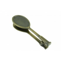 Renovators Supply Cast Brass Door Knockers for Front Door 7.5" Tennis Racket Antique Brass Door Knocker w/Screws