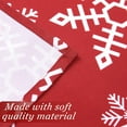 thumbnail image 3 of Christmas Tablecloth, Christmas Table Cloths Rectangle 60 x 120, Xmas Winter Tablecloth Red Snowflakes Outdoor Christmas Decorations Table Cover for Dinner Dining Room Picnic Party, 3 of 6