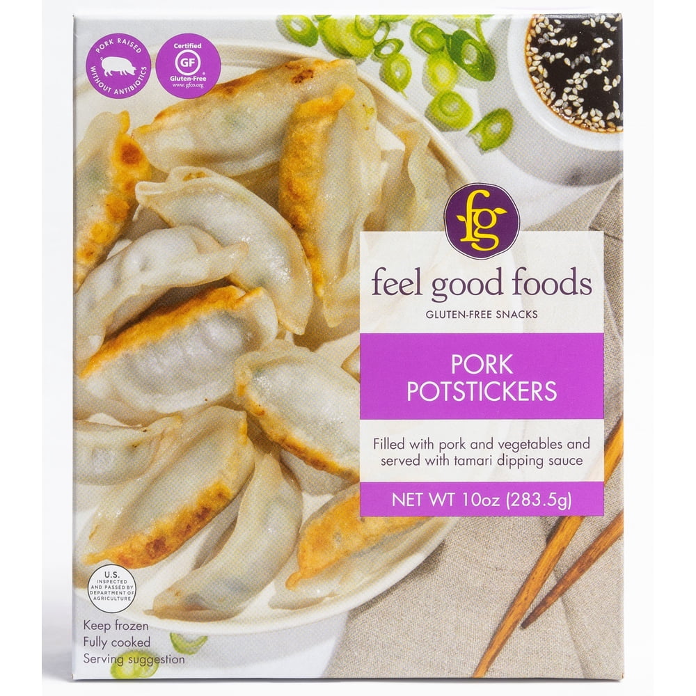 Feel Good Foods GlutenFree Pork Potstickers with Tamari Dipping Sauce
