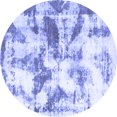 thumbnail image 1 of Ahgly Company Indoor Round Abstract Blue Modern Area Rugs, 5' Round, 1 of 4