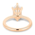 thumbnail image 4 of 3.00Ct Elongated Hexagon Cut Lab-grown diamond Solitaire Engagement Ring, Hidden Halo, 18K Rose Gold, 4 of 7