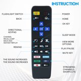Big Button TV Remote Control Replacement for All Roku TV only Simple ...