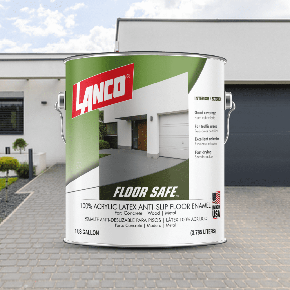 Lanco Floor Safe Light Gray Sanded Finish, 1 Gallon