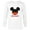 White, variant on Disney Mickey Mouse Red Shorts Icon Bruder Family German- Long Sleeve T-Shirt for Men - Customized-Black