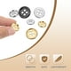 thumbnail image 5 of Uxcell 15pcs Botón de Metal 15mm (0.59") 4 Agujeros Botones Redondos de Aleación para Coser, Dorado, 5 of 6