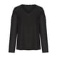 thumbnail image 5 of Mujeres clásico verano Color sólido manga larga gasa suelta fuera del hombro túnica Tops blusas camisa Pompotops FGAJ13826, 5 of 9