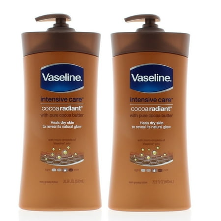 Vaseline Intensive Care Cocoa Radiant Lotion20.3oz (2-PACK)
