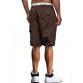 thumbnail image 3 of hirigin Men's Adjustable Drawstring Shorts, Multiple Large Pockets Cargo Shorts, Solid Color Knee-Length Short Sweatpants, 3 of 6