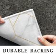 thumbnail image 6 of White Gold Geometric Marble Door Rugs,Washable Non Slip Door Mats Indoor,Decorative Door Mats,Entry Mat Indoor for Entrance,Bedroom,Kitchen,Bathroom,16"x24", 6 of 6