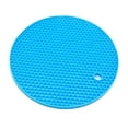 thumbnail image 1 of Yuarrent Estera resistente antideslizante de goma, mantel colorido, mantel individual, soporte para olla, estera de silicona para Mostrada azul, 1 of 2