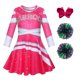thumbnail image 1 of Zombies 3 Zombie disfraz de escuela secundaria, vestido de porristas para niños, faldas superiores para niñas pequeñas, monos de carnaval y Halloween, 1 of 5