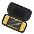 thumbnail image 4 of Portable Storage Case (Black) for Nintendo Switch lite models Durable Hard Shell Game Storage Handbag Portable Travel Bag PU Bag, 4 of 5