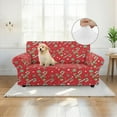 thumbnail image 4 of XYZCANDO Christmas Candy Cane Couch Covers Chair Sofa Covers Stretch Printed Armchair Slipcover Couch Cushion Covers Washable Furniture Protection for Pet Kids, 4 of 6