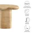 thumbnail image 2 of Modway Elowen Indoor/Outdoor Textured Faux Travertine End Table in Travertine, 2 of 10