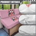 thumbnail image 6 of XYZCANDO Love Rv Dinette Cushion Covers Penguin 2 Seat Couch Cover Easy to Install Universal Rv Accessories Comfort Slip Covers for Loveseat Camper Decor 1 Backrest Cover and 1 Bench Cover Pink, 6 of 7