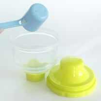 HEMOTON Portable 3-Layer Powder Storage Box Container with Dispenser for Baby Formula