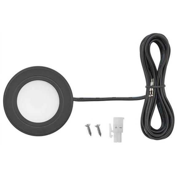 Tresco L-POC-3EQFR-CBL-1 12Vdc 3W Equiline Led Puck Light - Black