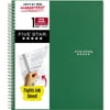 Five Star Wirebound Notebook, 1 Subject, Wide Ruled, Forest Green (930010CE1-WMT)