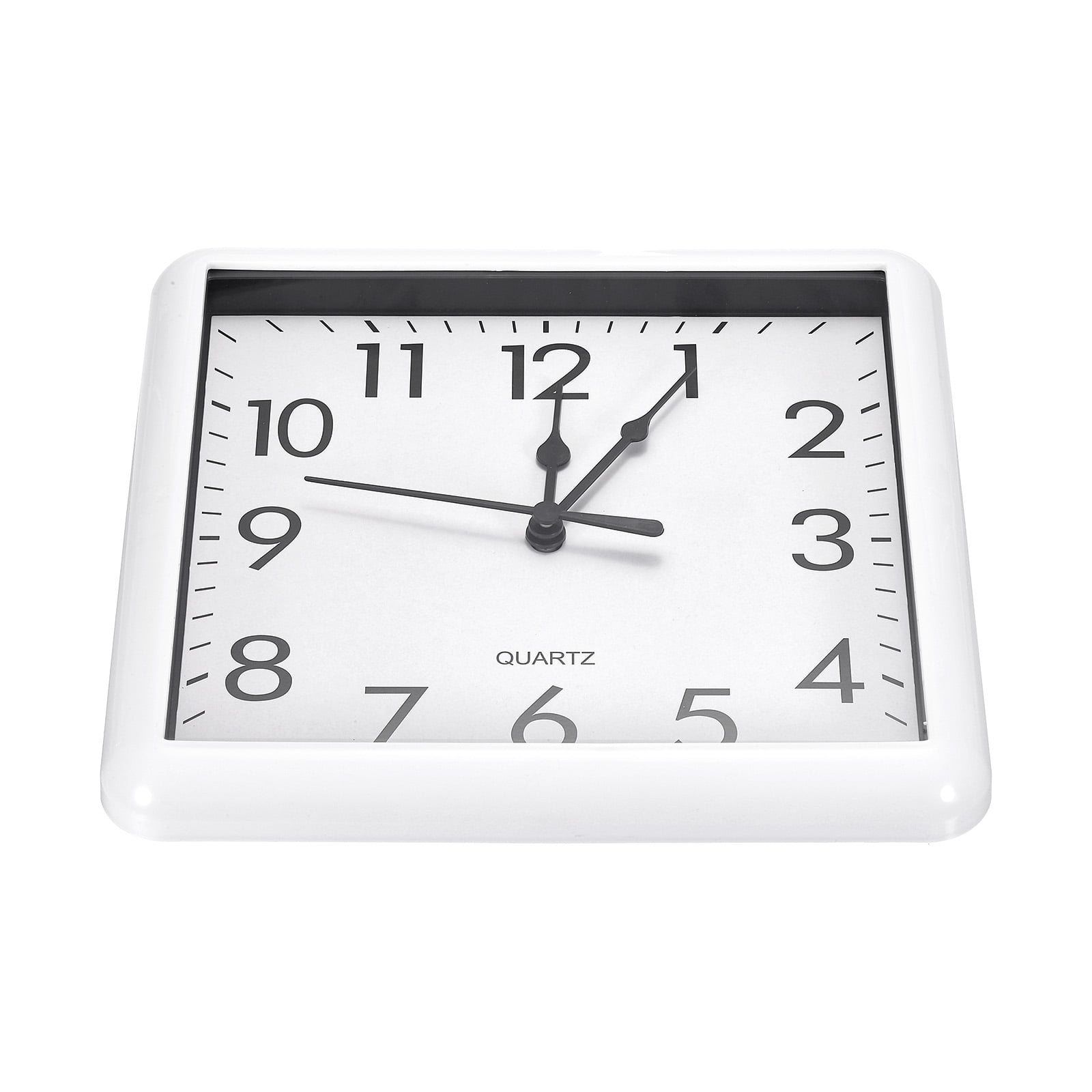 Uxcell 9x9 inch Wall Clock Quartz Battery Operated Silent Non-Ticking Square Wall Clocks White