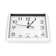 thumbnail image 3 of Uxcell 9x9 inch Wall Clock, Quartz Battery Operated Silent Non-Ticking Square Wall Clocks, White, 3 of 6