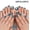 Blue, variant on 48Pcs Purple Cat Eye Press On Nails & Toenails Kit , Short Square Glossy Fake Nails Kit with Glue , Salon-Grade Magnetic False Nails for Manicure & Pedicure