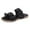 Black, variant on Abcnature Women Sandals Clearance 2023! Women's Flip-Flops Extremely Comfy Slides Sandals Car Stitching Hemp Rope Solid Color Flat Heel Back Hollow Low Top Slippers Non-Slip