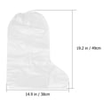thumbnail image 3 of Fundas desechables para zapatos, protectores de alfombras (transparentes), impermeables y gruesas, 10 Uds., 3 of 7