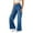 Blue, variant on VOGUES Pull On Wide Leg Jeans For Women, High Waisted Stretchy Baggy Trendy Tummy Control Straight Leg Jeans Denim Pants